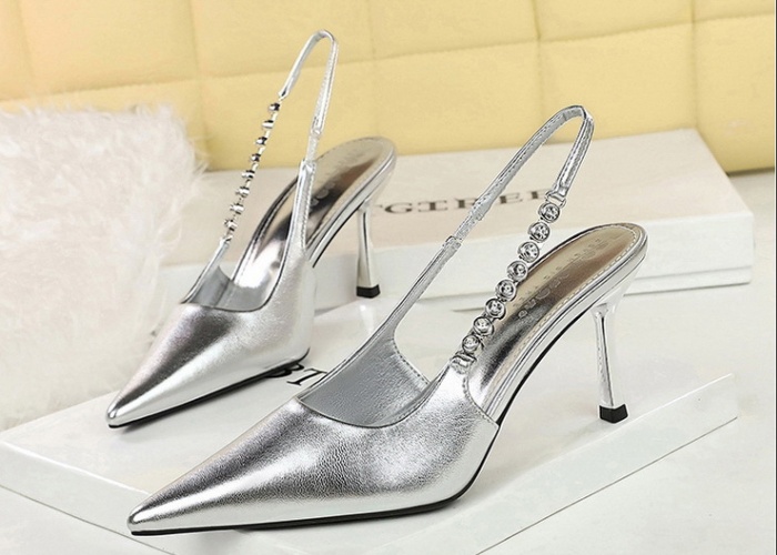 European style stilettos rhinestone shoes for women
