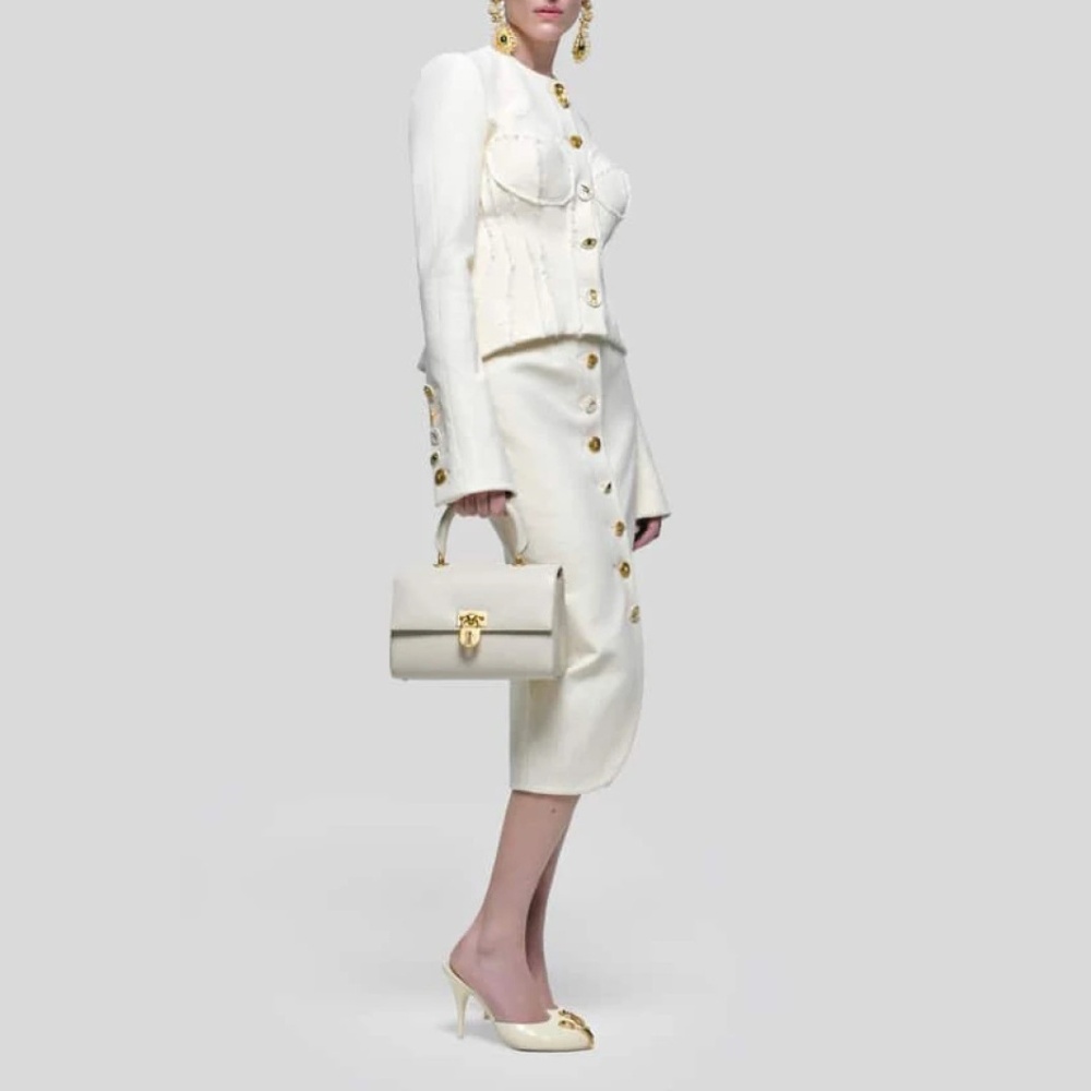 Chanelstyle skirt tops 2pcs set for women