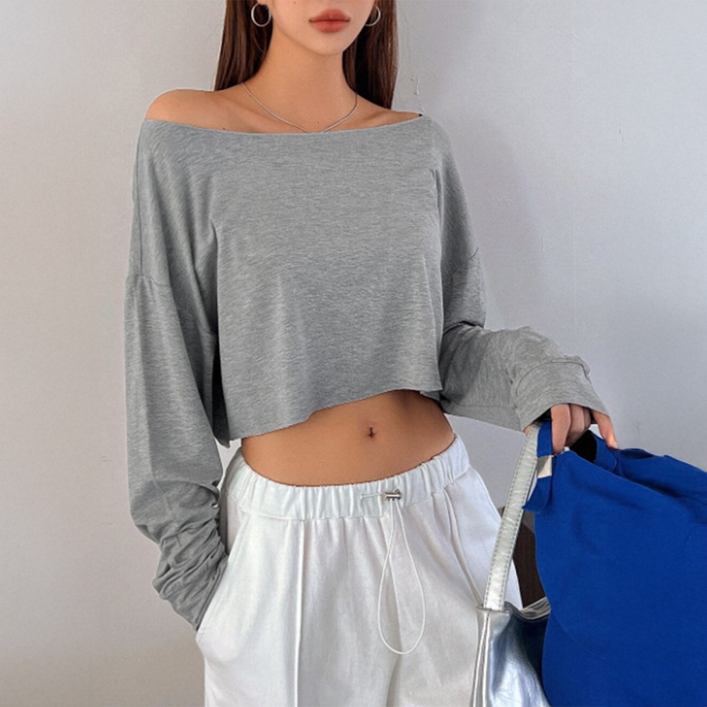 Autumn and winter T-shirt long sleeve vest for women