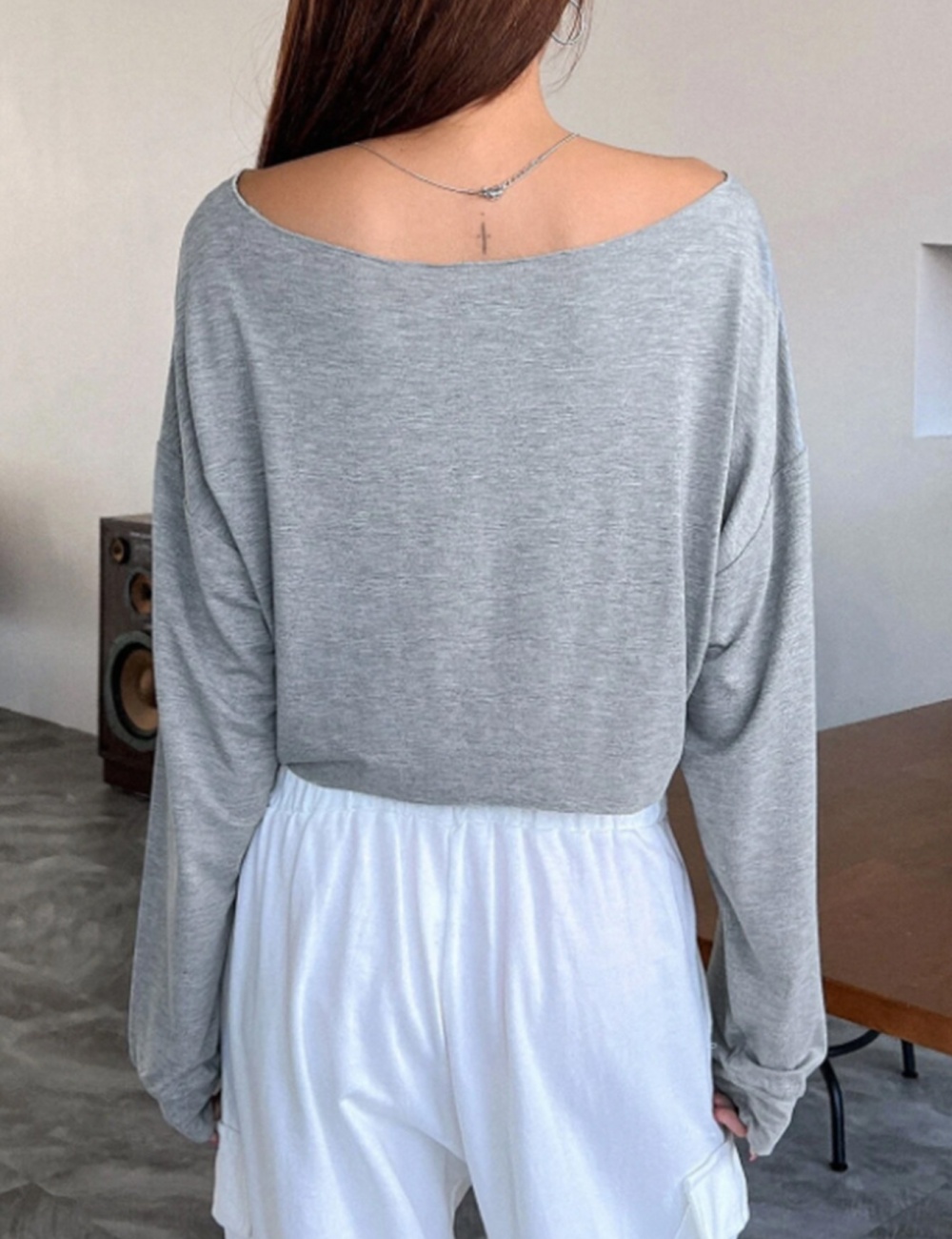 Autumn and winter T-shirt long sleeve vest for women