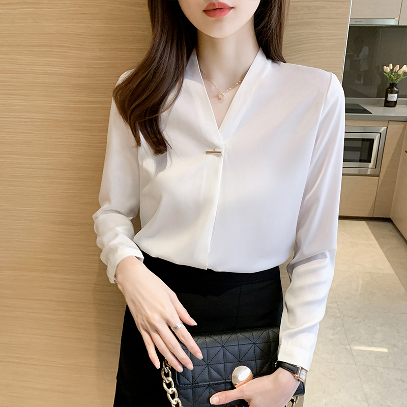 Long sleeve profession shirt fashion uniform for women