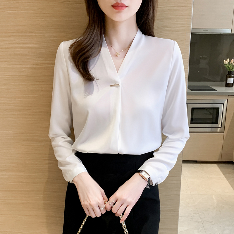Long sleeve profession shirt fashion uniform for women