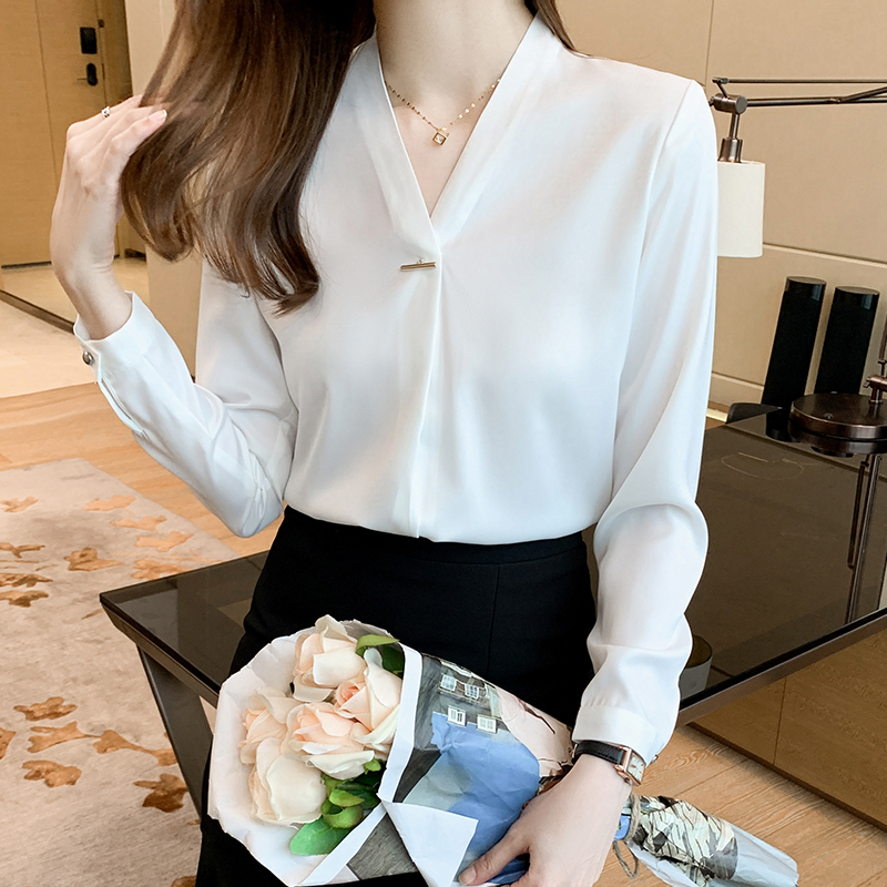 Long sleeve profession shirt fashion uniform for women