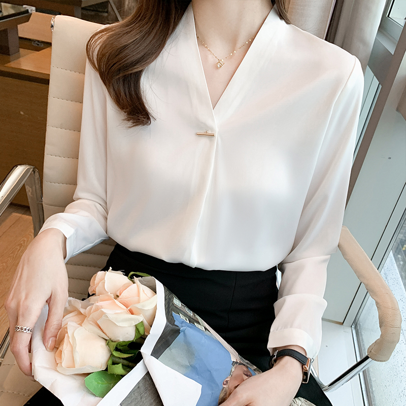 Long sleeve profession shirt fashion uniform for women