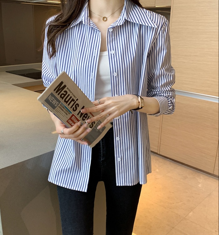 Temperament long sleeve shirt loose tops for women