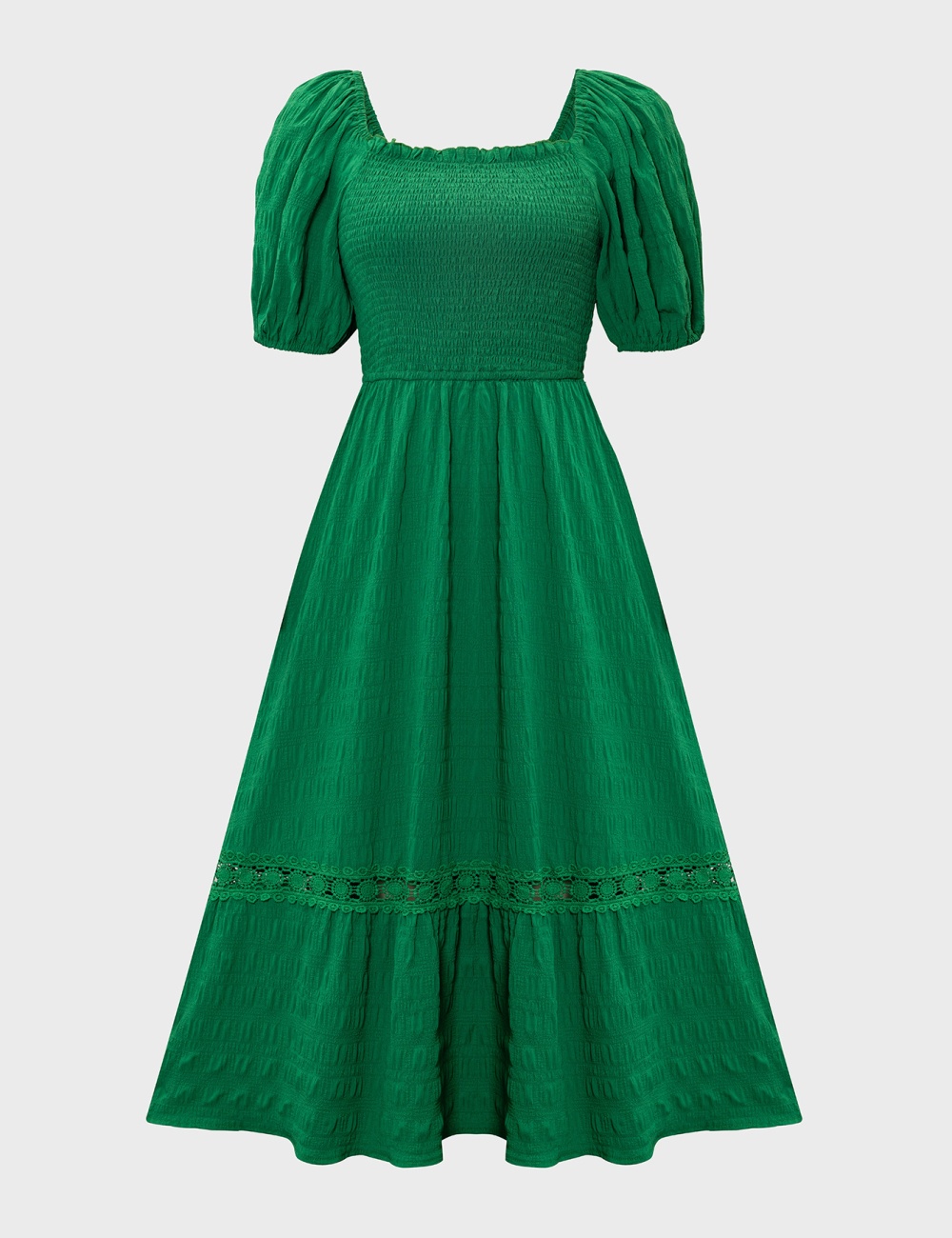 European style long dress short sleeve dress for women