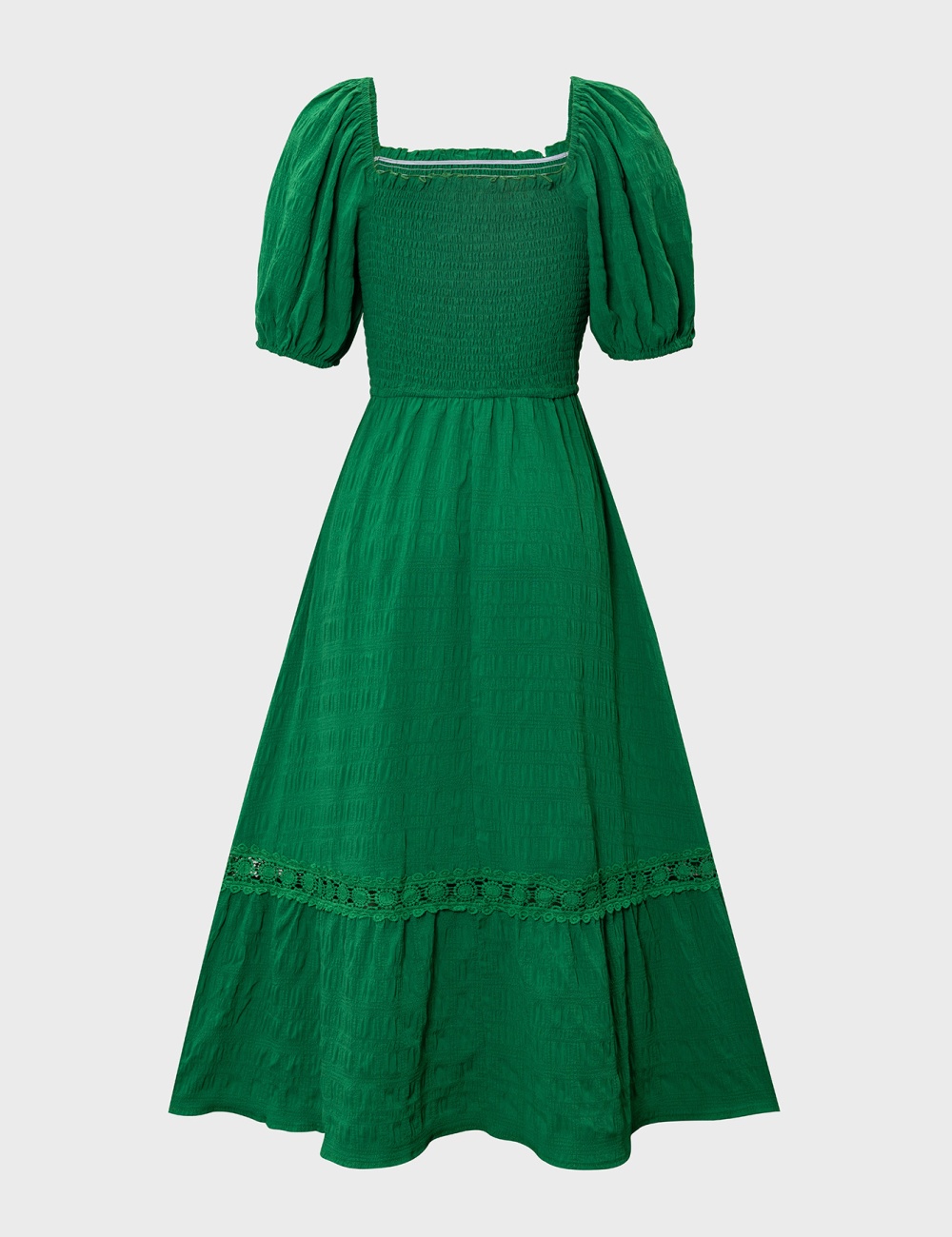 European style long dress short sleeve dress for women