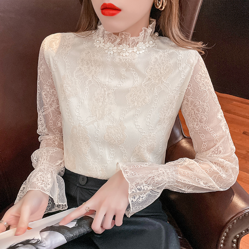 Fashion bottoming shirt chiffon small shirt for women