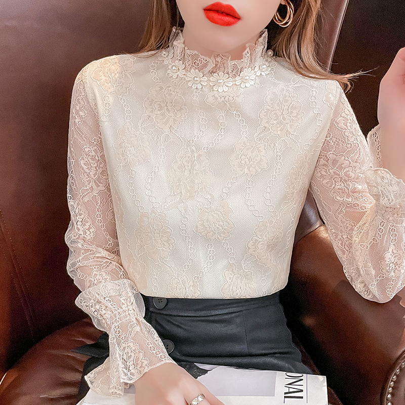 Fashion bottoming shirt chiffon small shirt for women