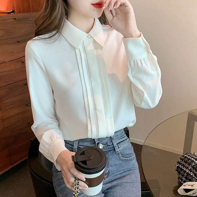 All-match profession shirt spring and autumn tops for women