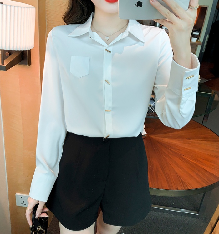 Basis tops spring and autumn shirt for women