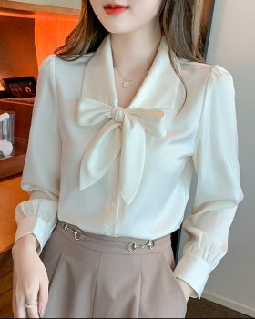 Streamer bottoming shirt chiffon business suit for women
