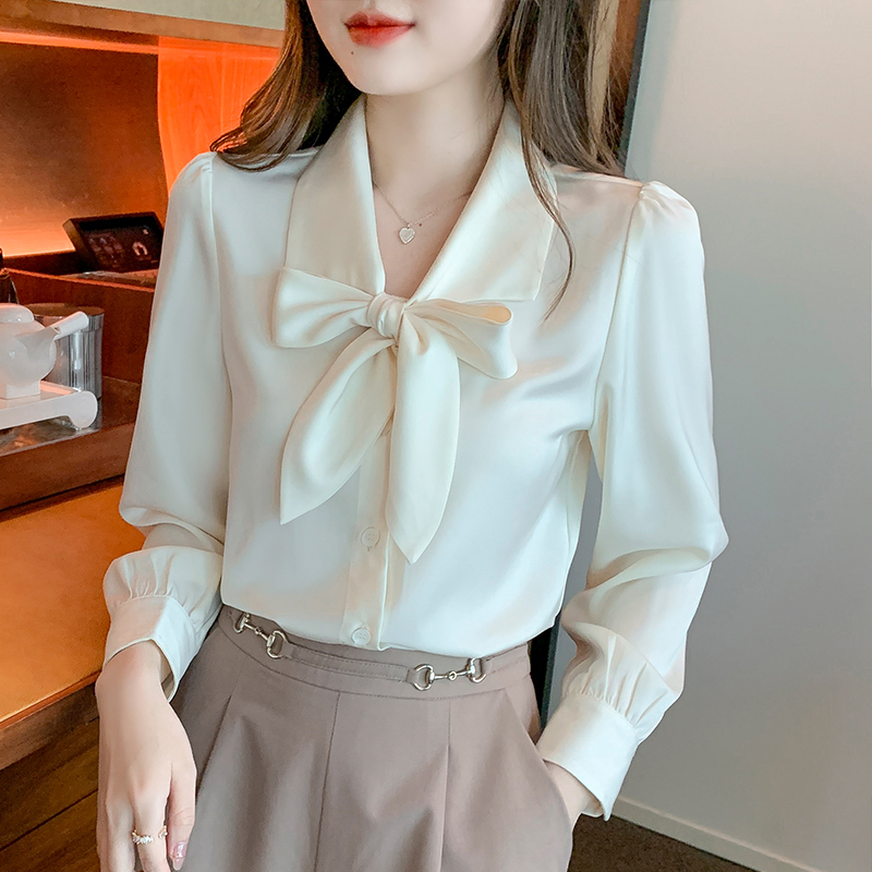 Streamer bottoming shirt chiffon business suit for women