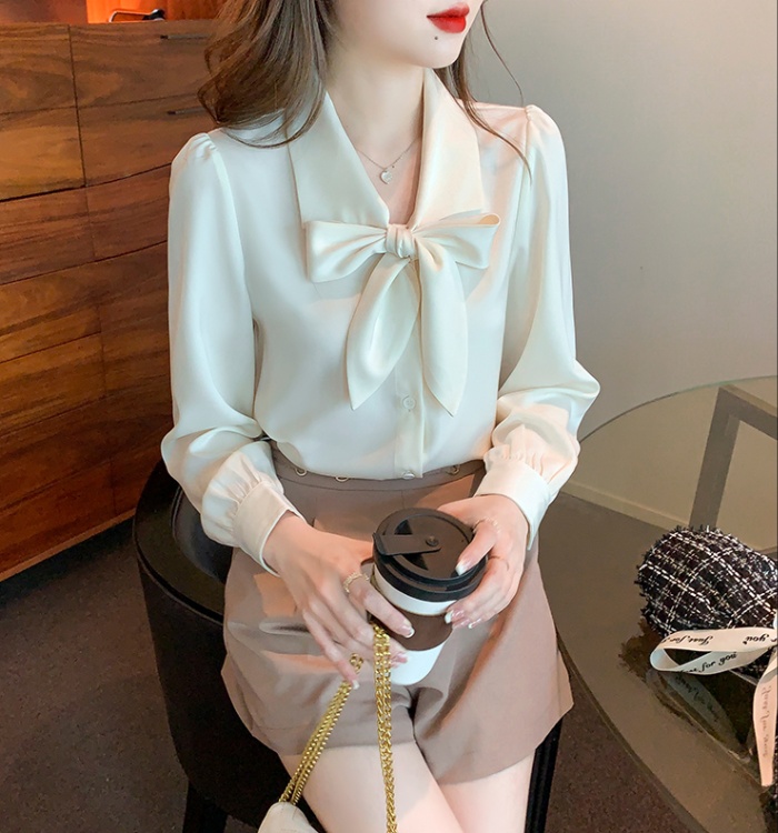 Streamer bottoming shirt chiffon business suit for women