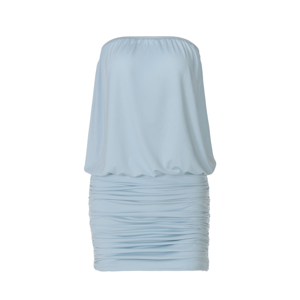 Package hip crimp wrapped chest fashion dress for women