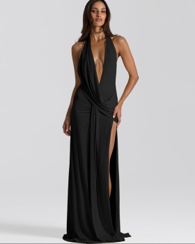 Halter spicegirl fashion irregular dress for women