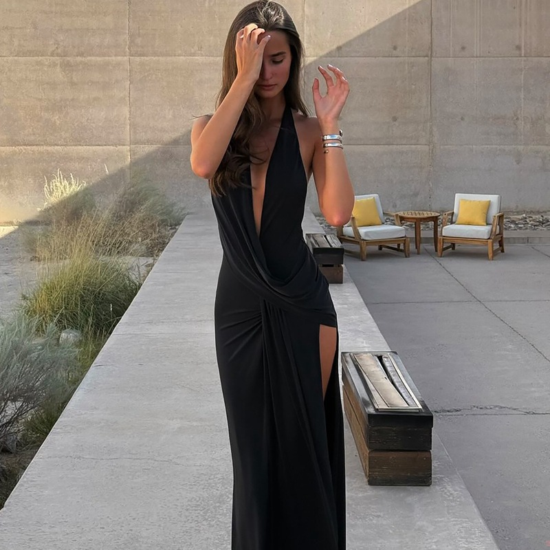 Halter spicegirl fashion irregular dress for women