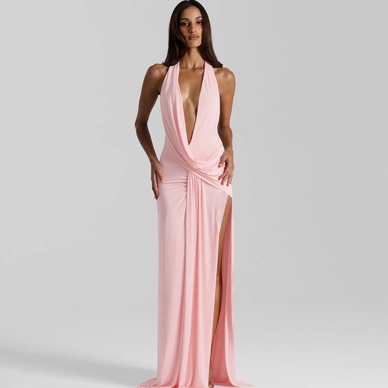 Halter spicegirl fashion irregular dress for women