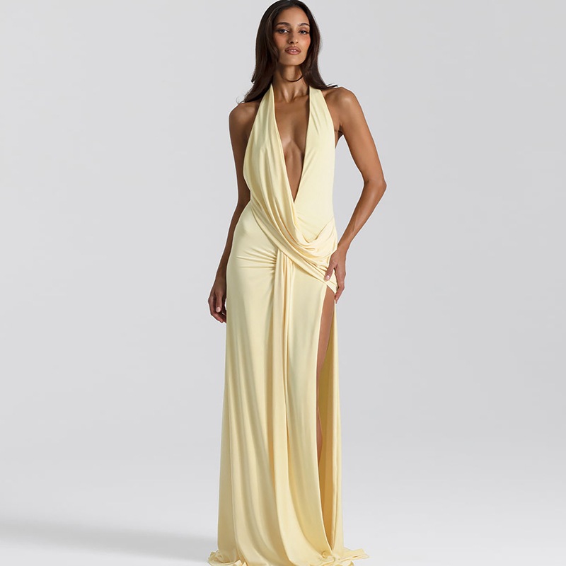 Halter spicegirl fashion irregular dress for women