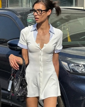 Summer fashion dress splice short sleeve cardigan