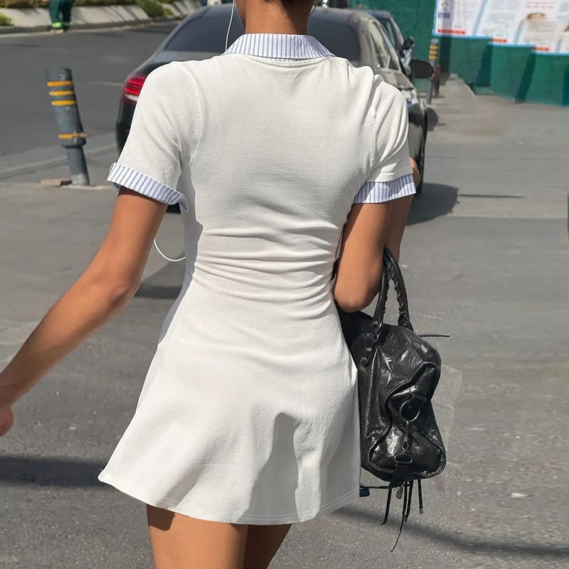 Summer fashion dress splice short sleeve cardigan