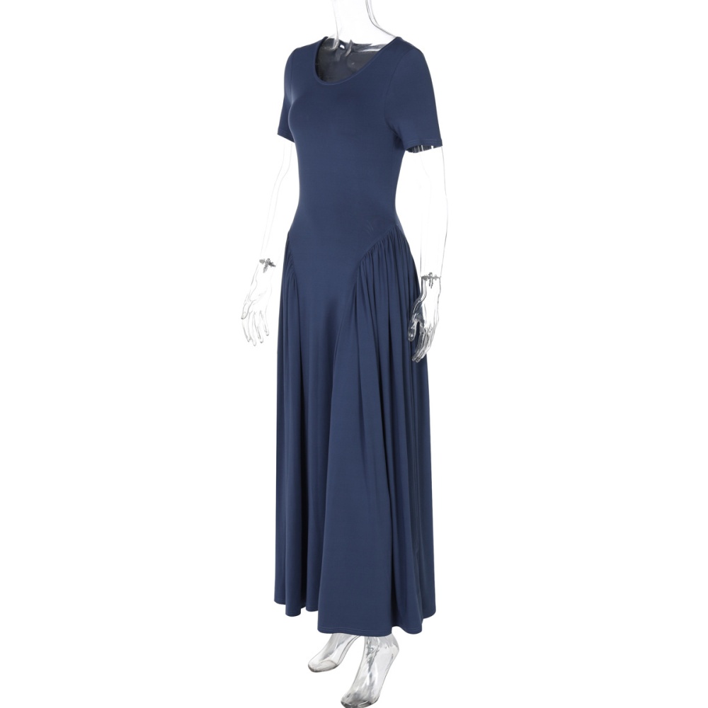 Summer slim temperament short sleeve fashion dress for women