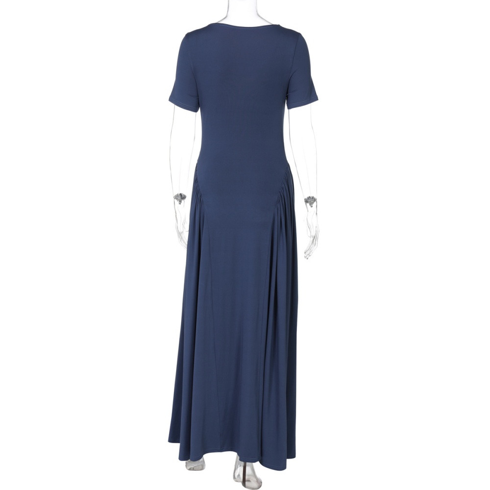 Summer slim temperament short sleeve fashion dress for women