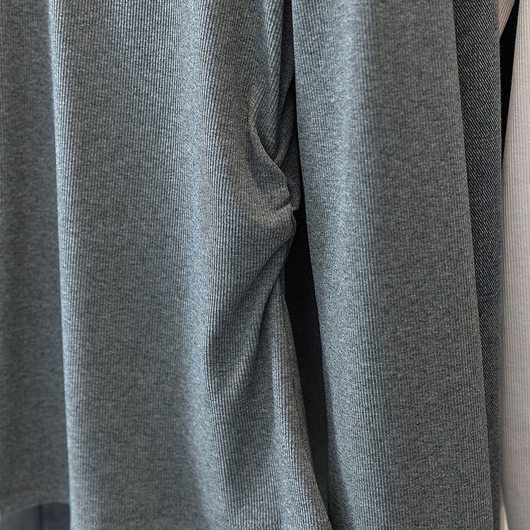 V-neck long sleeve T-shirt large yard tops for women