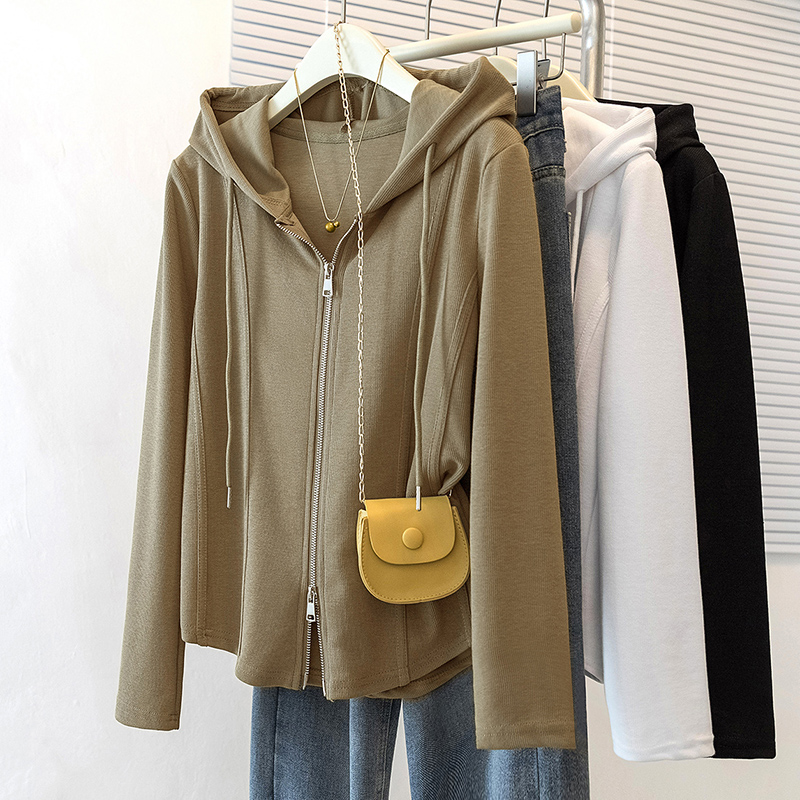Slim all-match Casual T-shirt hooded spring hoodie