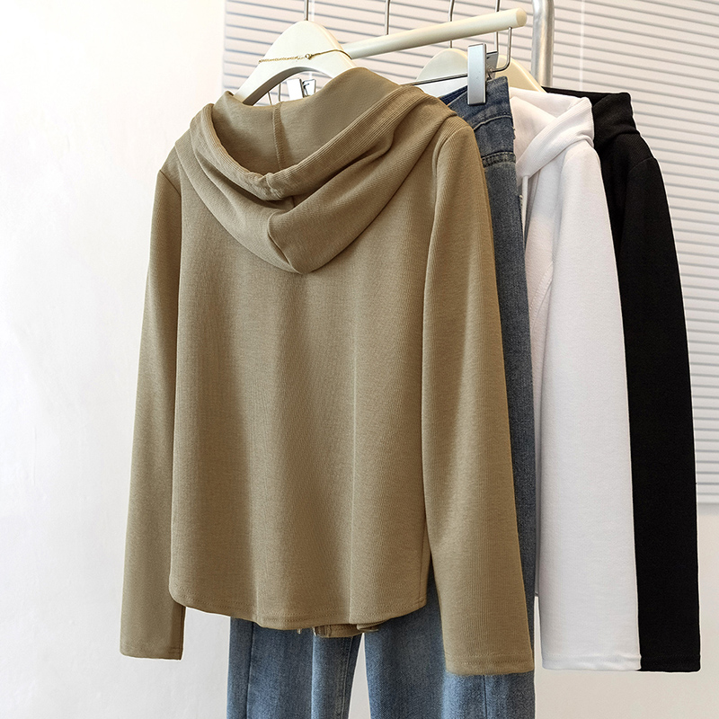 Slim all-match Casual T-shirt hooded spring hoodie