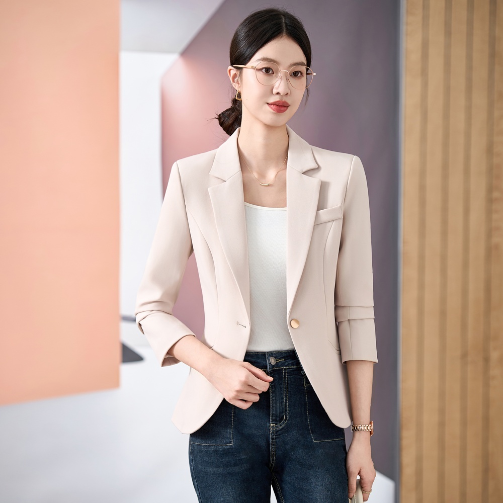 Commuting simple coat temperament doll shirt for women