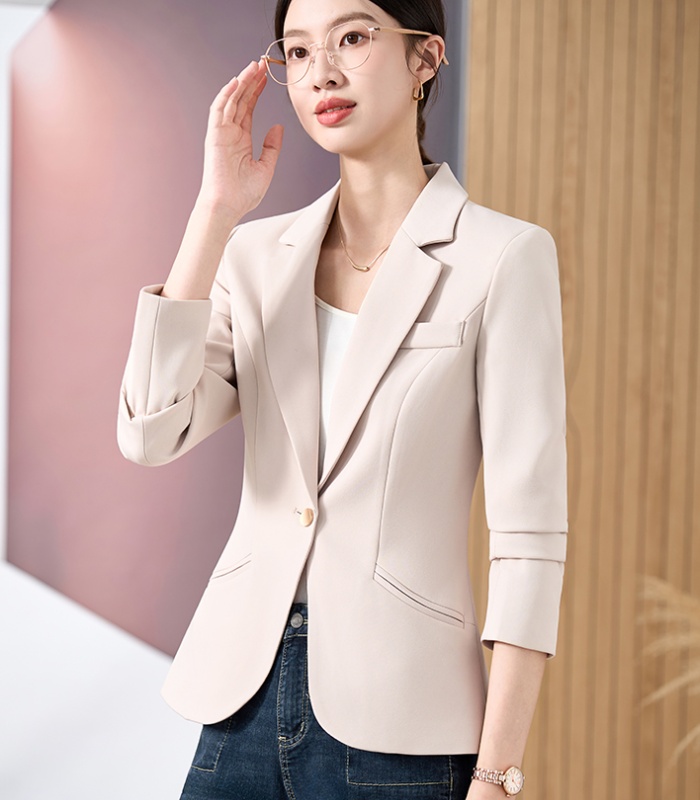 Commuting simple coat temperament doll shirt for women