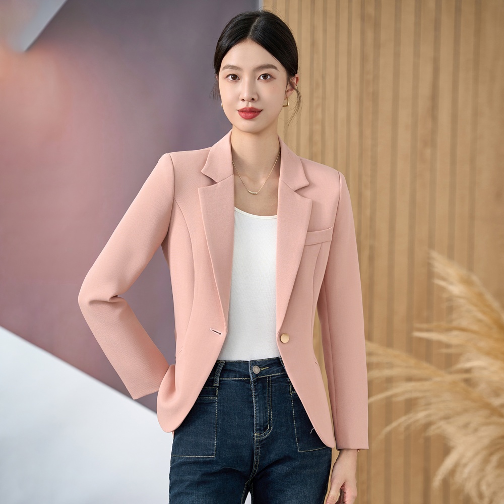 Commuting simple coat temperament doll shirt for women