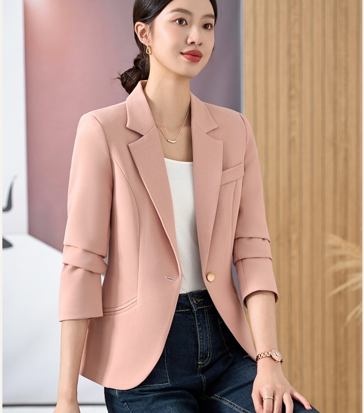 Commuting simple coat temperament doll shirt for women