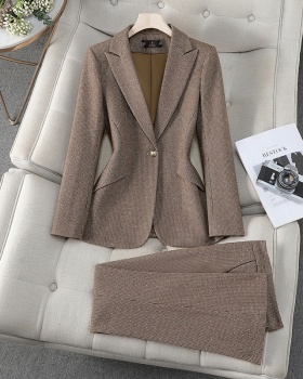 Fashion business suit spring and autumn coat a set