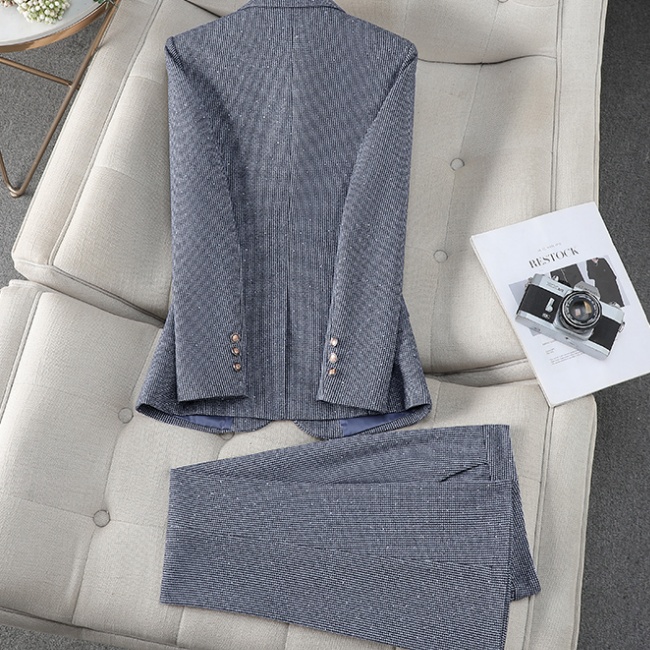 Fashion business suit spring and autumn coat a set