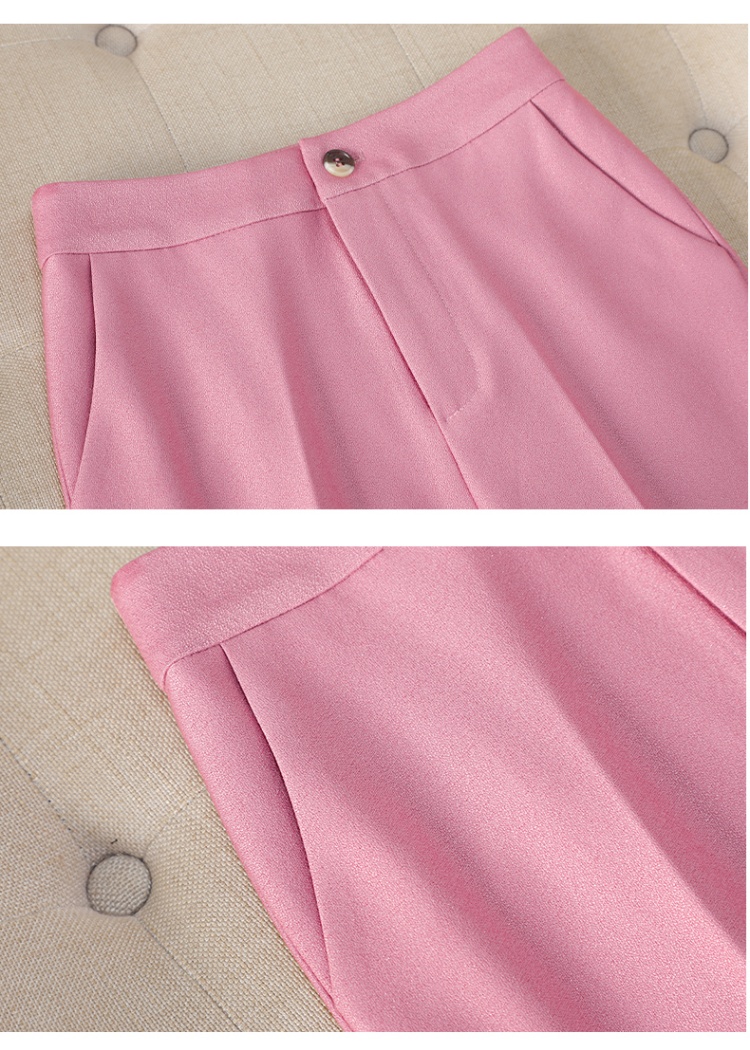 Casual pink business suit temperament coat a set for women