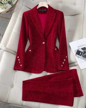 Casual business suit light luxury coat a set