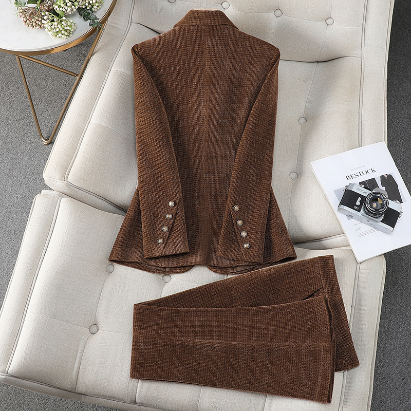 Casual business suit light luxury coat a set