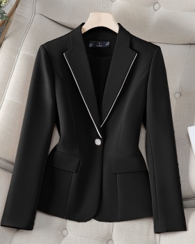 Casual short business suit slim khaki coat