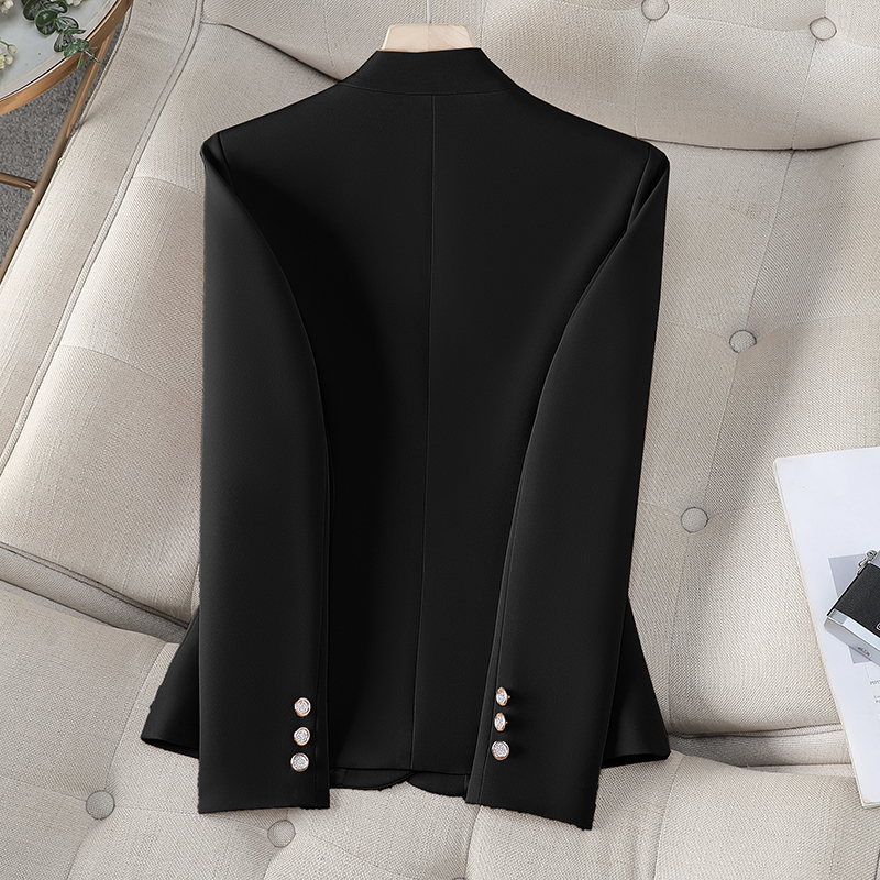 Casual short business suit slim khaki coat