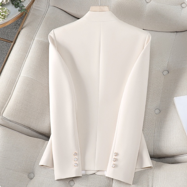 Casual short business suit slim khaki coat