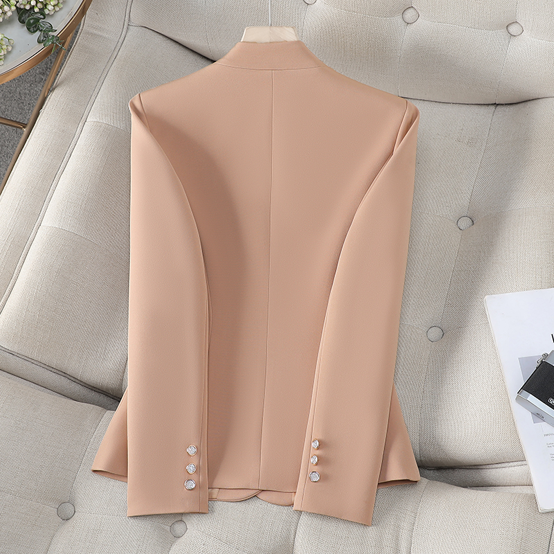 Casual short business suit slim khaki coat