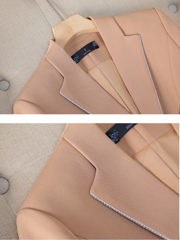 Casual short business suit slim khaki coat