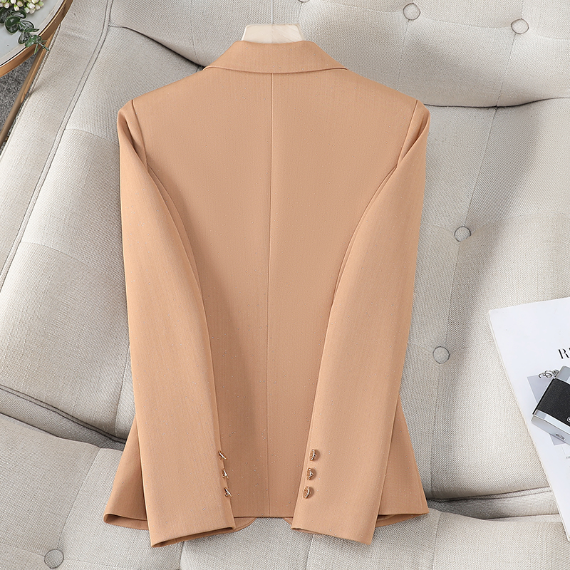Casual short business suit wine-red slim tops