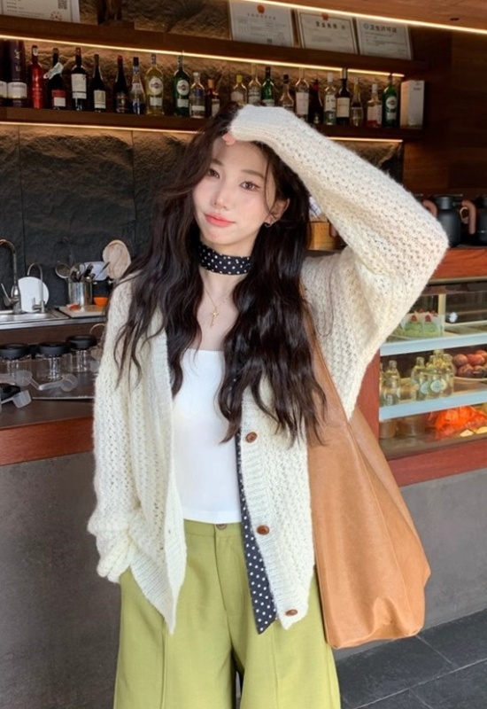Spring and autumn slim cardigan sweet style coat for women