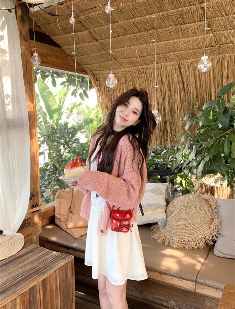 Spring and autumn slim cardigan sweet style coat for women