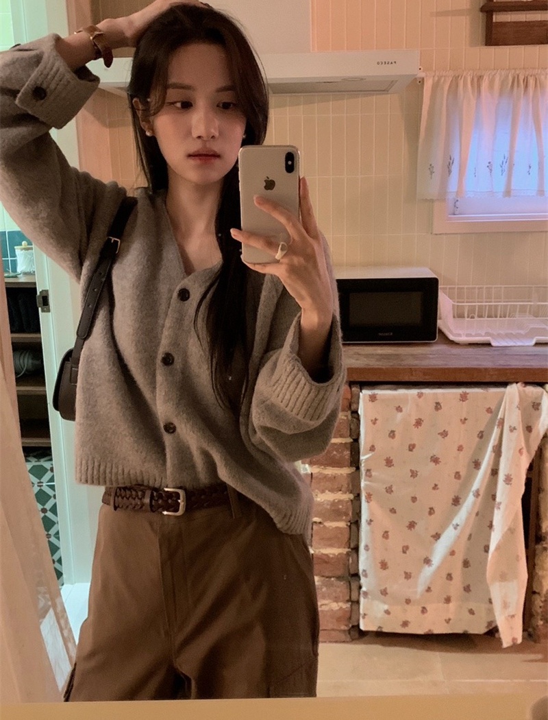 Autumn and winter coat knitted sweater for women