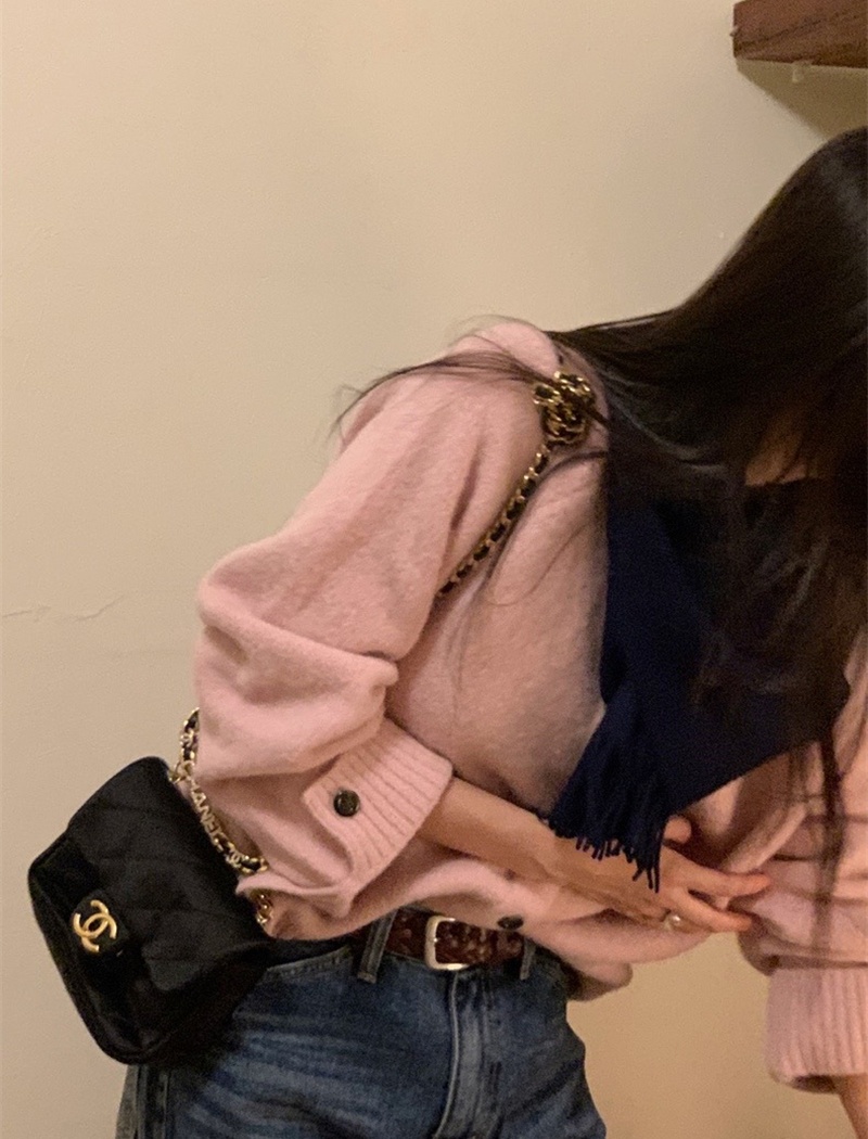 Autumn and winter coat knitted sweater for women