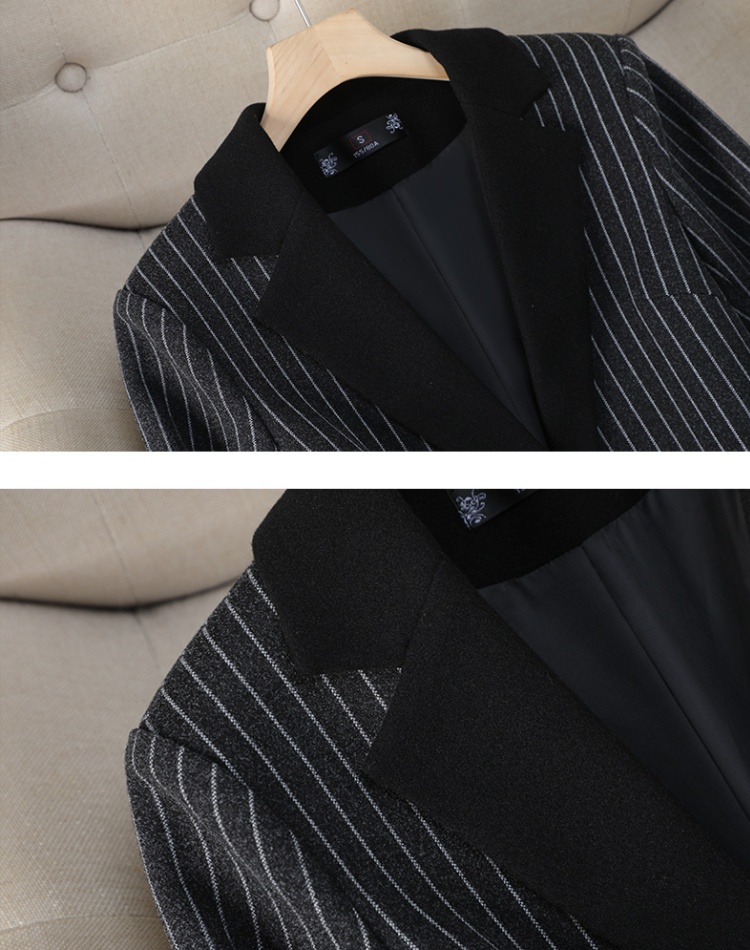 Western style long overcoat slim coat for women